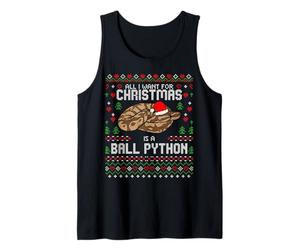 Todo lo Que Quiero para Navidad es un suéter de Navidad Feo con Forma de pitón Camiseta sin Mangas