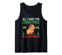 Todo lo Que Quiero para Navidad es un suéter Feo de carpincho Camiseta sin Mangas