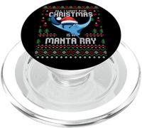 Todo lo Que Quiero para Navidad es un suéter navideño Feo de Manta Ray PopSockets PopGrip para MagSafe