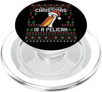 Todo lo Que Quiero para Navidad es un suéter navideño Feo de Pelican PopSockets PopGrip para MagSafe