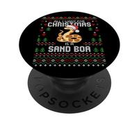 Todo lo Que Quiero para Navidad es un suéter navideño Feo de Sand Boa PopSockets PopGrip Adhesivo