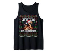 Todo lo Que Quiero para Navidad es una Boa Constrictor FEA Navidad Camiseta sin Mangas