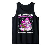 Todo lo Que Quiero para Navidad es una Cura Conciencia sobre el cáncer de Mama Camiseta sin Mangas