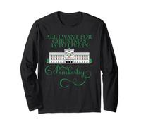 Todo lo Que Quiero para Navidad es Vivir en PEMBERLEY Austen Meme Manga Larga