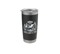 Todo lo que quiero para Navidad es Wifi Funny Holiday Cabin Winter Vaso térmico de acero inoxidable de doble pared