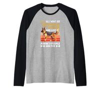 Todo Lo Que Quiero Son Pastores Alemanes 3 Gente Diversión Camiseta Manga Raglan