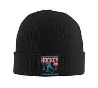 Todo lo Que sé sobre Hockey lo aprendí de Ese regalode Serie, Gorro de Punto con Sombrero intercalado y cálido Gorro de rivalidad para Hombres y Mujeres