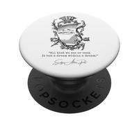Todo lo Que vemos o parecemos no es más Que un sueño Dentro de un sueño. Cita PopSockets PopGrip Adhesivo