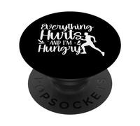Todo Me Duele Y Tengo Hambre Corredor Jogger Ejecutar PopSockets PopGrip Adhesivo
