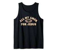 Todo mi Amor por Jesús, Amor, fe, Lindo Cristiano Floral Camiseta sin Mangas
