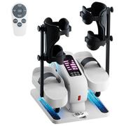 TODO Mini Eliptica Eléctrica para Personas Mayores, Pedaleador Estatico Bajo Escritorio con Protector de piernas, 12 Velocidades & 9 Resistencias, Pedalear Sentado para Rehabilitación Piernas