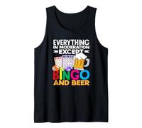 Todo Moderación Excepto Bingo Beer Bingo Player Camiseta sin Mangas