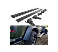 Todo negro Compatible con Jeep Gladiator JT 2020-2025 estribos desplegados estribos laterales eléctricos de aluminio