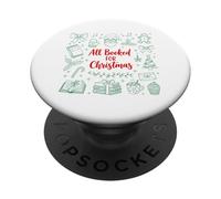 Todo Reservado para Navidad Leer Amante de los Libros Mujeres Bibliotecarias PopSockets PopGrip Adhesivo