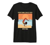 Todo se Puede Arreglar con Yoga Fitness Espiritual Salud Camiseta Premium