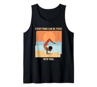 Todo se Puede Arreglar con Yoga Fitness Espiritual Salud Camiseta sin Mangas