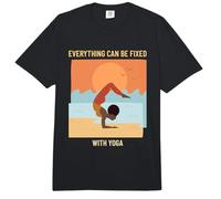 Todo se Puede Arreglar con Yoga Fitness Espiritual Salud Comfort Colors Adult Heavyweight T-Shirt