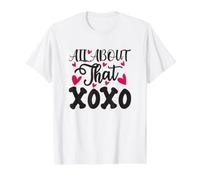 Todo sobre Ese Romance del corazón del día de San Valentín de XOXO Love Camiseta gráfica económica, Hombre, Blanco, L