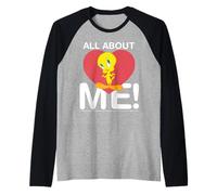Todo sobre mí Tweety Corazón Personaje Amor - LOONEY TUNES Camiseta Manga Raglan