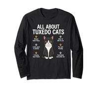 Todo sobre Tuxedo Cats Funny Cat Lover Dueños de Mascotas Manga Larga