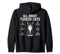 Todo sobre Tuxedo Cats Funny Cat Lover Dueños de Mascotas Sudadera con Capucha