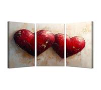 TODOAA 3Pcs Modernos Póster Plantas Cartel abstracto de graffiti Decoracion Salon Lienzo -Imagen de Paisajes Naturales Vintage Dormitorios Inicio Pintura（Rojo-30x45cmx3 Enmarcado