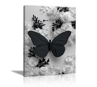 TODOAA Abstractos Blanco Y Negro Cuadros PóSteres Flores animales abstractas Decoracion Salon Modernos, Salón Comedor Oficina Pintura Lienzos decorativos-20x30cm Enmarcado