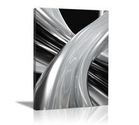 TODOAA Abstractos Blanco Y Negro Cuadros PóSteres Formas geométricas abstractas Decoracion Salon Modernos, Salón Comedor Oficina Pintura Lienzos decorativos-40x60cm Enmarcado