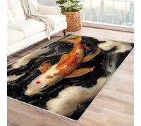 TODOAA Alfombra Dormitorio Adolescente Hermosos Animales del océano Niño Sala de Estar Alfombras Antideslizante Suaves Franela Carpets para Cocina, Salón(rojo-120x180cm