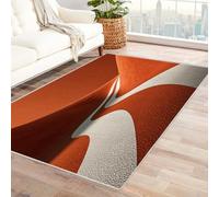 TODOAA Alfombra Niños Habitación Suave Alfombra de Espacio Abstracto 3D Alfombras área Grande Cómoda Antideslizantes Lavables,para Sala Juegos Dormitorio Niños(rojo-90x120cm