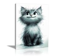 TODOAA Animales baño Del Safari Africano Laminas Decorativas Animal Blanco y Negro Salon Modernos NiñO, NiñA - Decoracion Para Cuarto Cuadros（gris-80x120cm Enmarcado