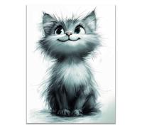 TODOAA Animales baño Del Safari Africano Laminas Decorativas Animal Blanco y Negro Salon Modernos NiñO, NiñA - Decoracion Para Cuarto Cuadros（gris-40x60cm Sin marco