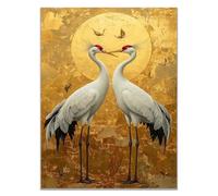 TODOAA Safari áFrica Murales Animales Blancos Divertidos ImáGenes Para DecoracióN Para NiñOs Y NiñAs Para HabitacióN De Los NiñOs,Animales De La Selva（Oro-30x40cm Sin marco