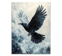 TODOAA Safari áFrica Murales Animales Negros y Blancos ImáGenes Para DecoracióN Para NiñOs Y NiñAs Para HabitacióN De Los NiñOs,Animales De La Selva（Azul-30x40cm Sin marco