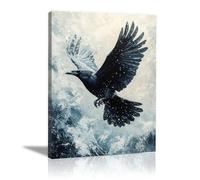 TODOAA Safari áFrica Murales Animales Negros y Blancos ImáGenes Para DecoracióN Para NiñOs Y NiñAs Para HabitacióN De Los NiñOs,Animales De La Selva（Azul-20x30cm Enmarcado