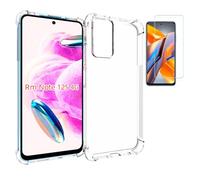 TODOBARATO 24HORAS Funda para Xiaomi Redmi Note 12s 4G (6.43) Transparente TPU Lisa Silicona Gel + Protector de Pantalla Cristal Templado 9H