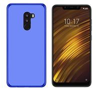 Todobarato24h Funda Azul Compatible con Xiaomi Pocophone F1 (6.18) TPU Lisa Silicona Gel
