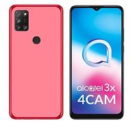 Todobarato24h Funda Compatible con Alcatel 3X 2020 4CAM (6.52) Roja TPU Lisa Silicona Gel