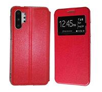 Todobarato24h Funda Compatible con Samsung Galaxy Note 10 Plus (6.8) Roja Libro Ventana