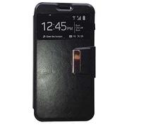 Todobarato24h Funda Libro Ventana Compatible con Samsung Galaxy A3 2017 Negra