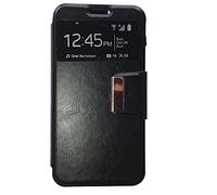 Todobarato24h Funda Libro Ventana Negra Compatible con Samsung Galaxy J5 J510 2016