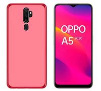 Todobarato24h Funda OPPO A5 2020 - A9 2020 (6.5) Roja TPU Lisa Silicona Gel