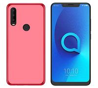 Todobarato24h Funda para Alcatel 3X 2019/2020 (6.52) Pulgadas Roja TPU Lisa Silicona Gel