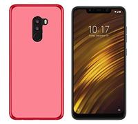 Todobarato24h Funda Roja Compatible con Xiaomi Pocophone F1 (6.18) TPU Lisa Silicona Gel