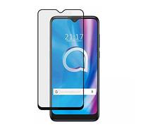 Todobarato24h Protector Compatible con Alcatel 1S 2020 (6.2) Cristal Templado Negro Completo Full Glue