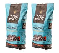 Todobrasa Argentino 2 x 10kg Saco de Carbón Vegetal para Barbacoa