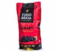 TODOBRASA Carbón Vegetal Barbacoa MARABÚ Premium Ecológico · Saco 10 KG Doble Protección Caja Anti-Rotura · Carbón BBQ Calidad Profesional Nacional · Especial Parrilla Vasca & Horno Brasa Jospering