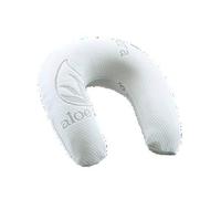 Todocama - Almohada collarín de Viaje viscoelástico Aloe Vera 27X30 cm.