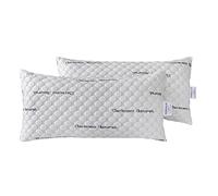 Todocama - Almohada viscoelástica Carbono con Copos 100% viscoelásticos. Tejido Strech de Carbono. Firmeza Media - Alta. (Todas Las Medidas Disponibles) (Pack 2 x 70 cm)