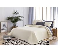 Todocama - Colcha boutí Fina con diseño de Rombos, para Primavera, Verano, otoño e Invierno. 100% Microfibra Extra Suave. Colcha Cubre Cama Multiusos. Cama 105-200x260cm Beige